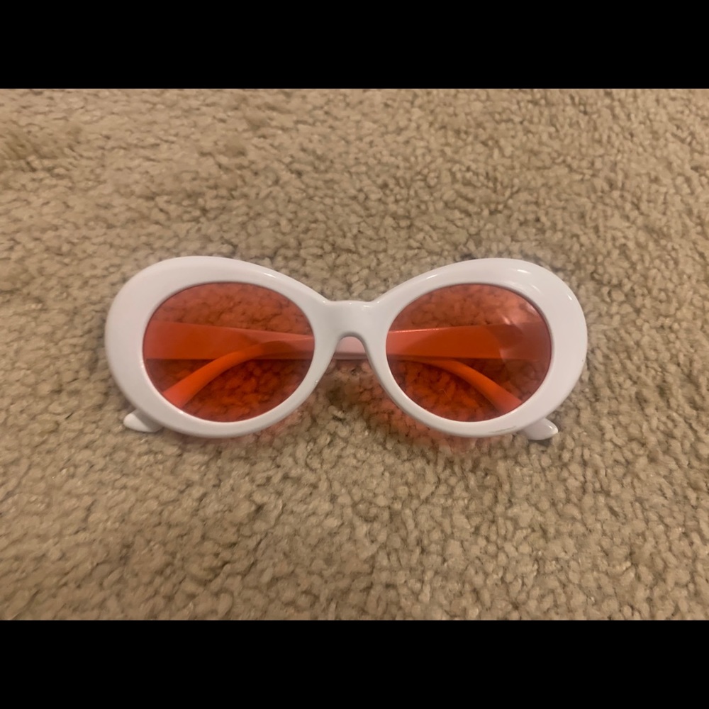 Pink shaded sun glasses